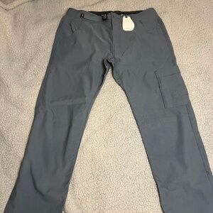 Prana Stretch Zion Slim Pants II Men’s 34X32” Grey Blue  NWT